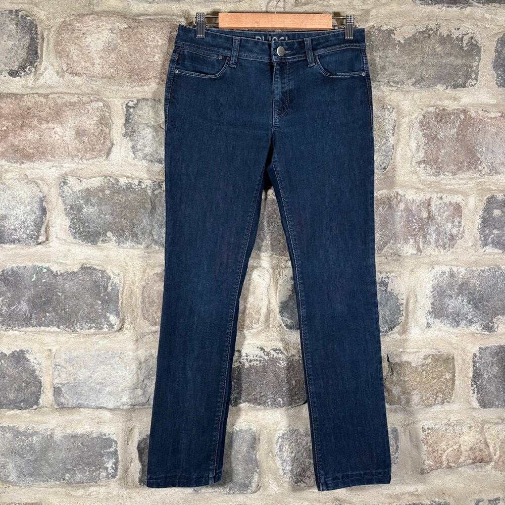 DL1961 Women's Straight Leg Jeans in Dark Blue Wash